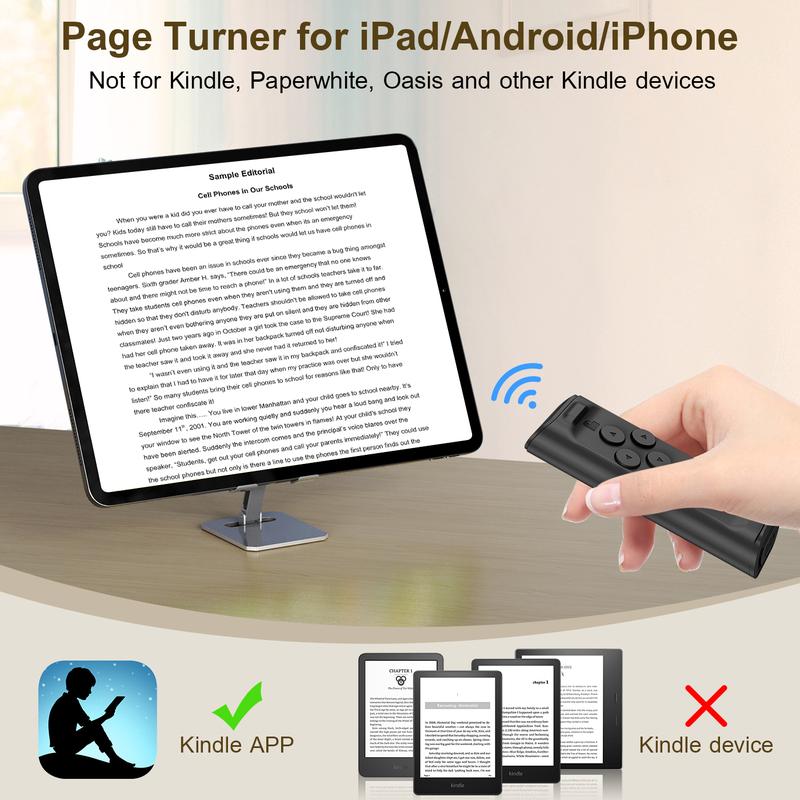 Upgraded page-turning remote control